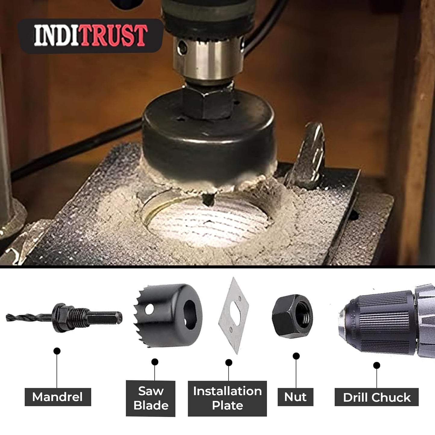 🔧 Woodworking Hole Saw Set 🪚 | Durable Drill Bit Cutter for DIY & Professional Projects