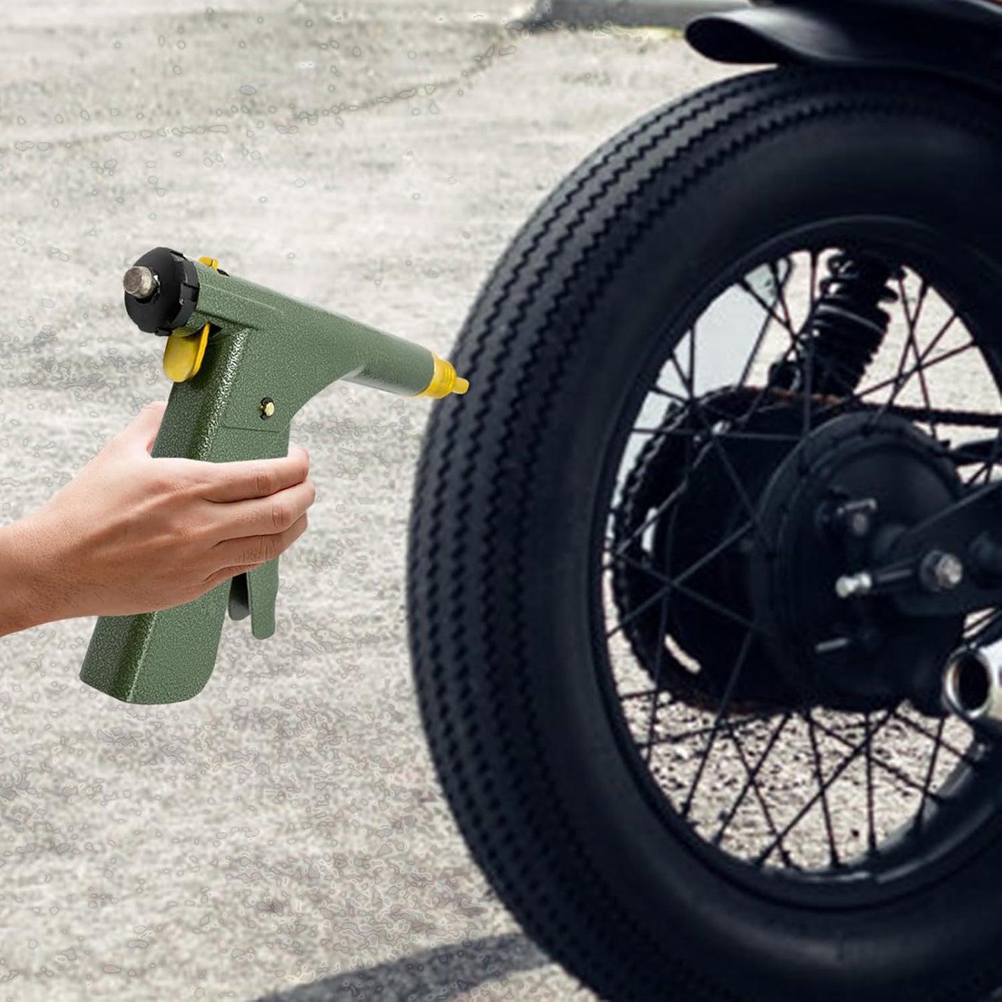 🔧 Mushroom Head Tire Repair Gun Kit | Tubeless Tire Puncture & Leak Fix Tool for Cars & Bikes 🛞💥
