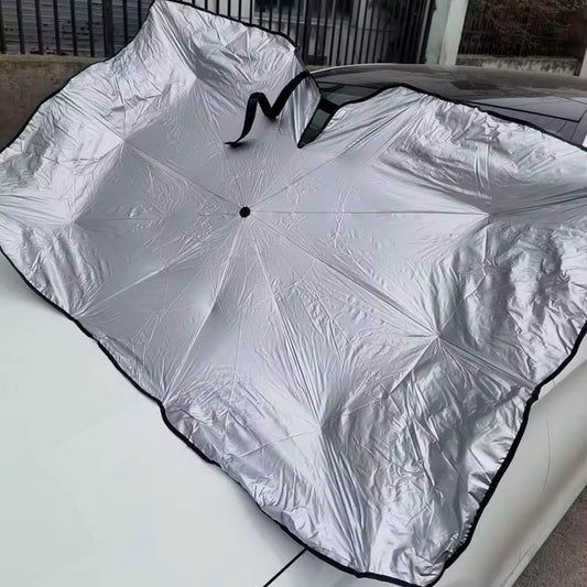 🚗🌞 Automatic Car Windshield Sunshade | Retractable UV Protection for Hot Indian Summers ☀️