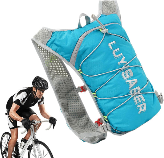 🏃‍♂️💧 Running Hydration Vest with 1.5L Bladder | Lightweight Reflective Backpack 🎒 | Adjustable, Breathable & Perfect for Hiking & Marathons 🌄✨