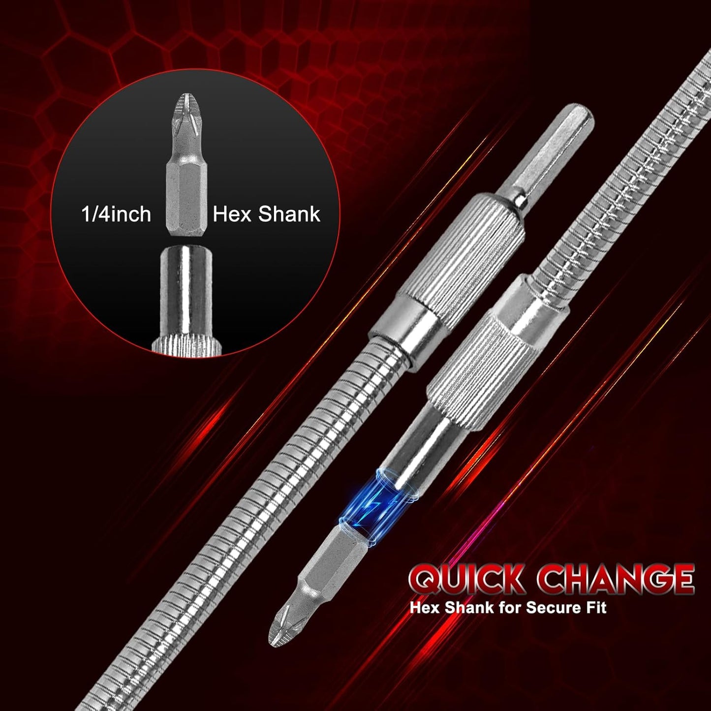 🔧✨ Flexible Drill Bit Extension – Perfect for Tight Spaces & Precision Work! 💪