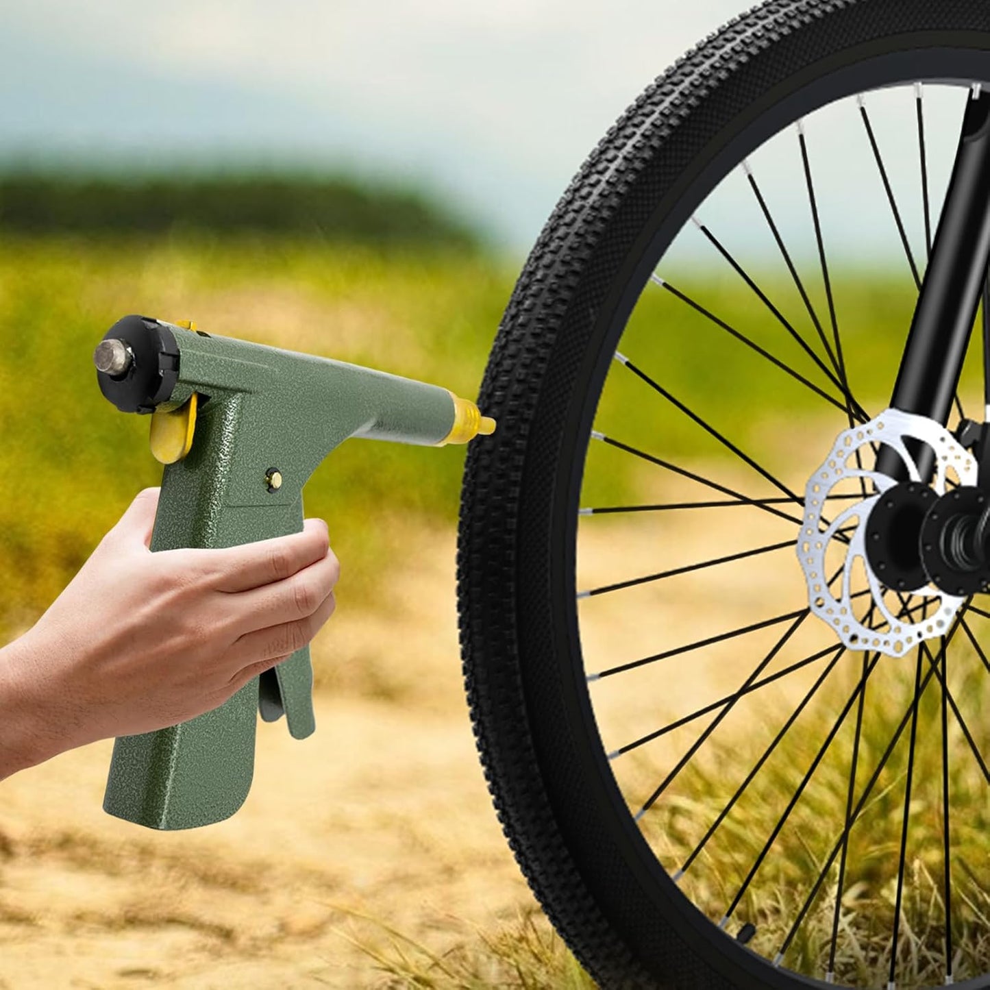 🔧 Mushroom Head Tire Repair Gun Kit | Tubeless Tire Puncture & Leak Fix Tool for Cars & Bikes 🛞💥