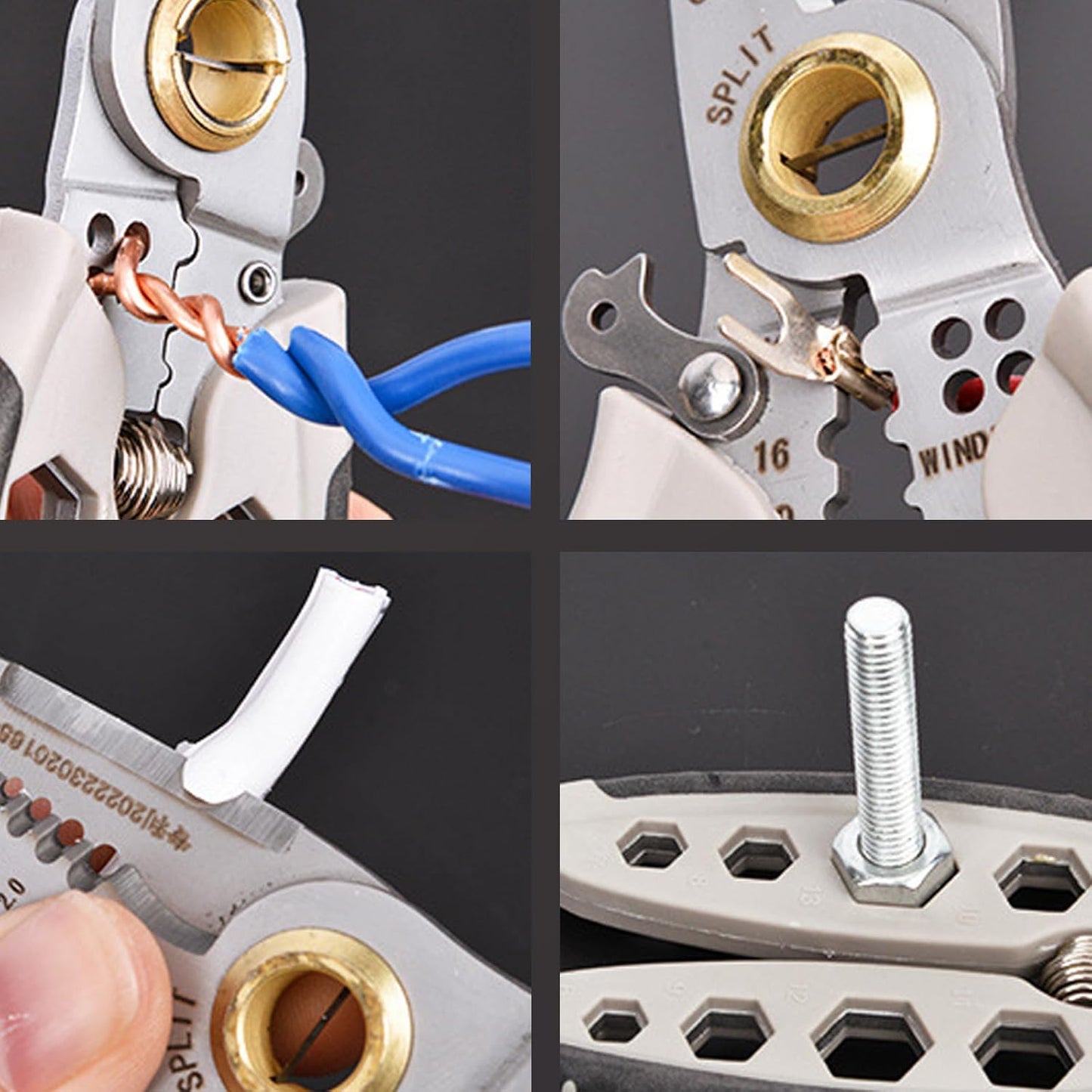 🔧⚡ 7-Inch Professional Wire Stripper & Crimping Tool – Compact & Powerful! 🧰