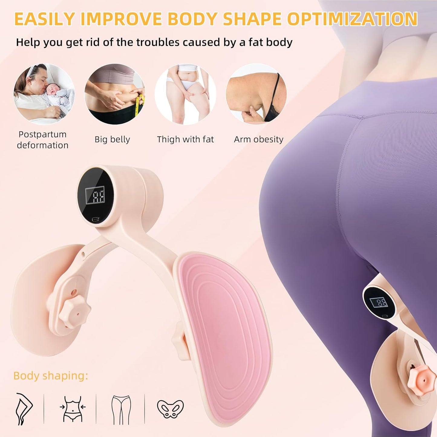 💗 Pelvic Floor Muscle Trainer for Women | Kegel Exercise Device 💪 | Postpartum Recovery & Bladder Control ✨