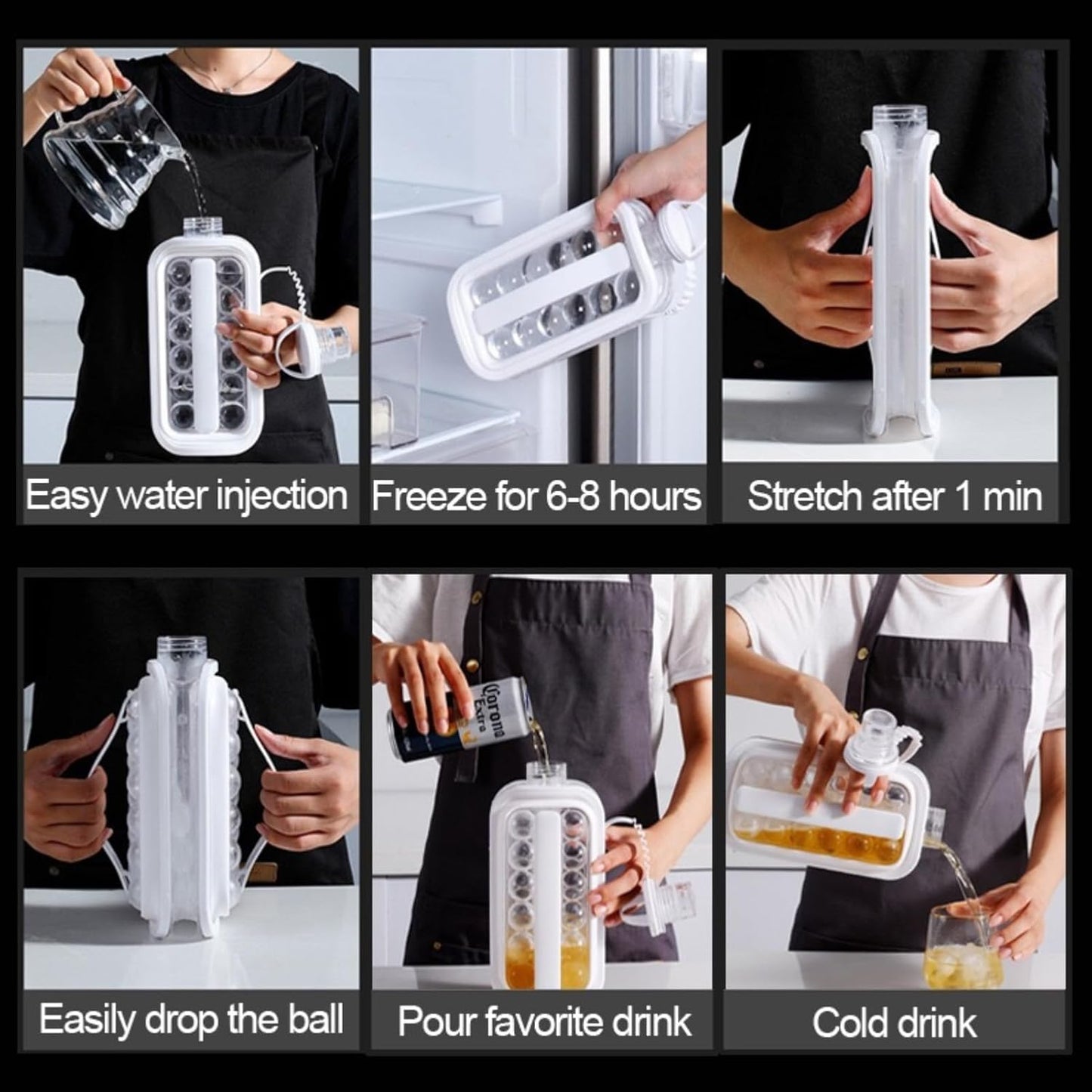❄️🍹 Super Convenient Foldable Ice Maker & Ice Bucket Combo – Perfect for Home! 🏠✨