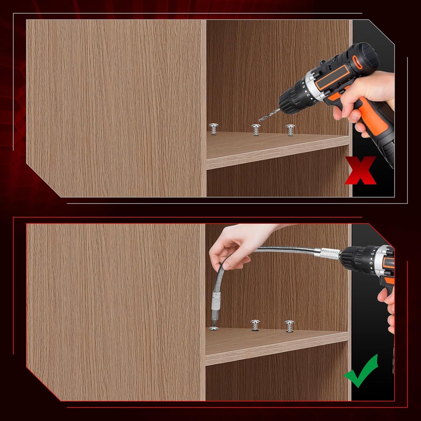 🔧✨ Flexible Drill Bit Extension – Perfect for Tight Spaces & Precision Work! 💪