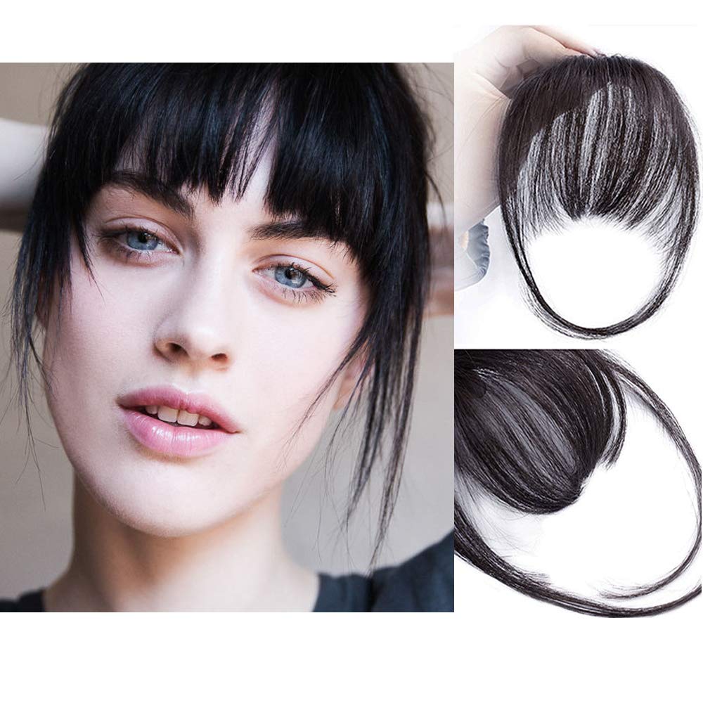 🎀Last Day 49% OFF🎀Clip In Bangs Human Hair Extensions Air Bangs