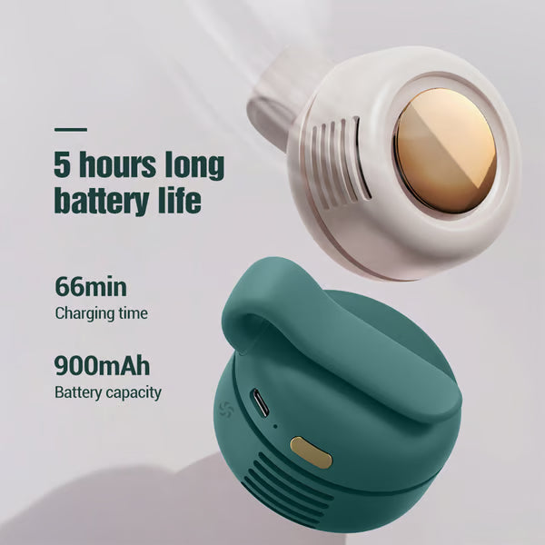 ❄️ Stay Cool Anywhere | Portable Silent Mini Bladeless Electric Fan💖