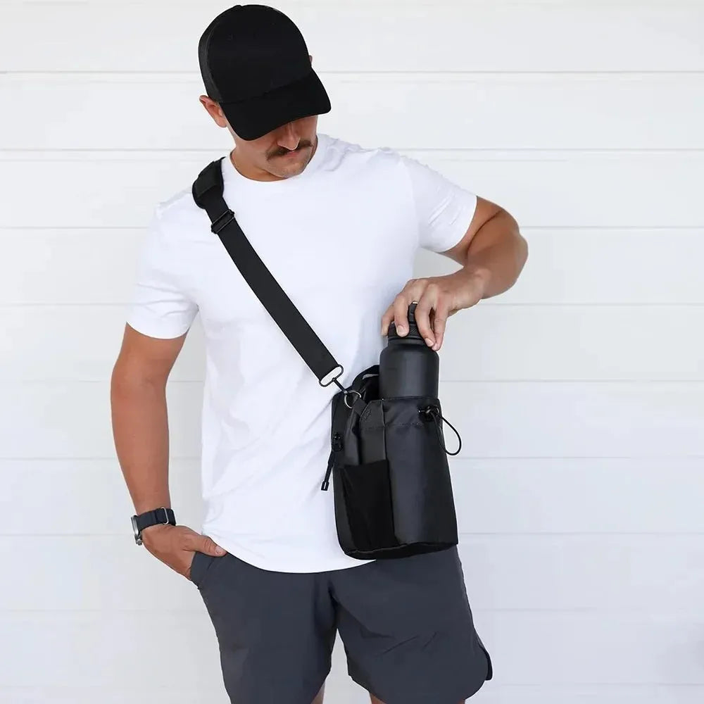🎒 Magnetic Gym Bag with Bottle Holder 🧲💧 | Stylish Messenger Bag for Workout & Daily Use 💪👜