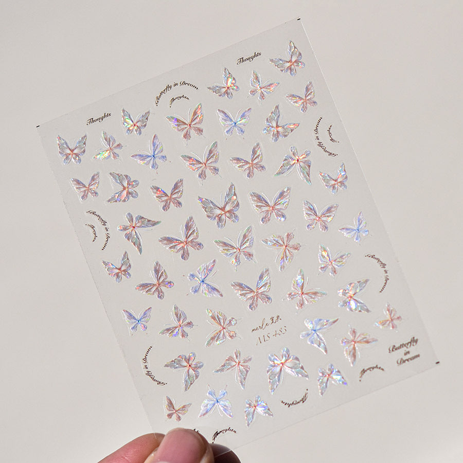 Less than 350🦋 Butterfly Nail Art Stickers ✨ | Easy DIY Nail Decoration, Long-Lasting & Stylish 💅