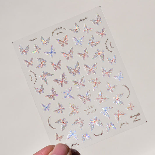 Less than 350🦋 Butterfly Nail Art Stickers ✨ | Easy DIY Nail Decoration, Long-Lasting & Stylish 💅