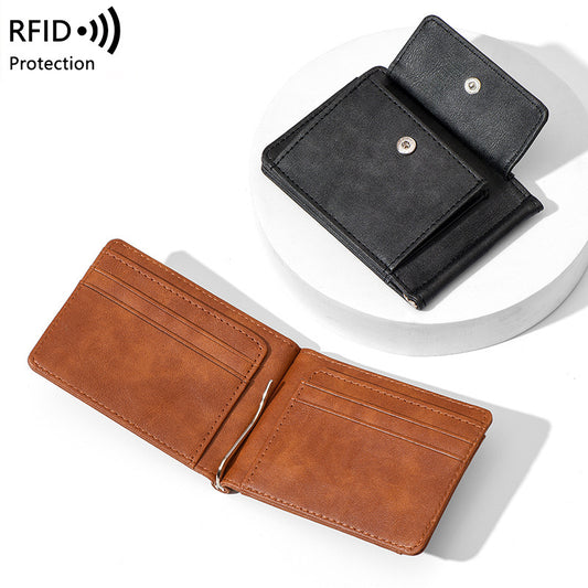 🧔💼 Men's Slim Leather Wallet with Belt Clip | Ultra-Thin Cash & Card Holder 👌💳
