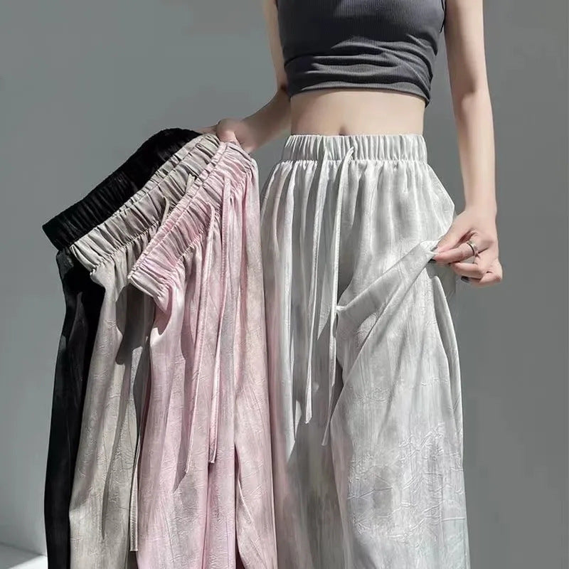 ✨ Women's Casual Tie-Dye Cotton & Linen Wide-Leg Pants 🌈👖 Boho Vibes | Breezy Comfort | Effortless Style