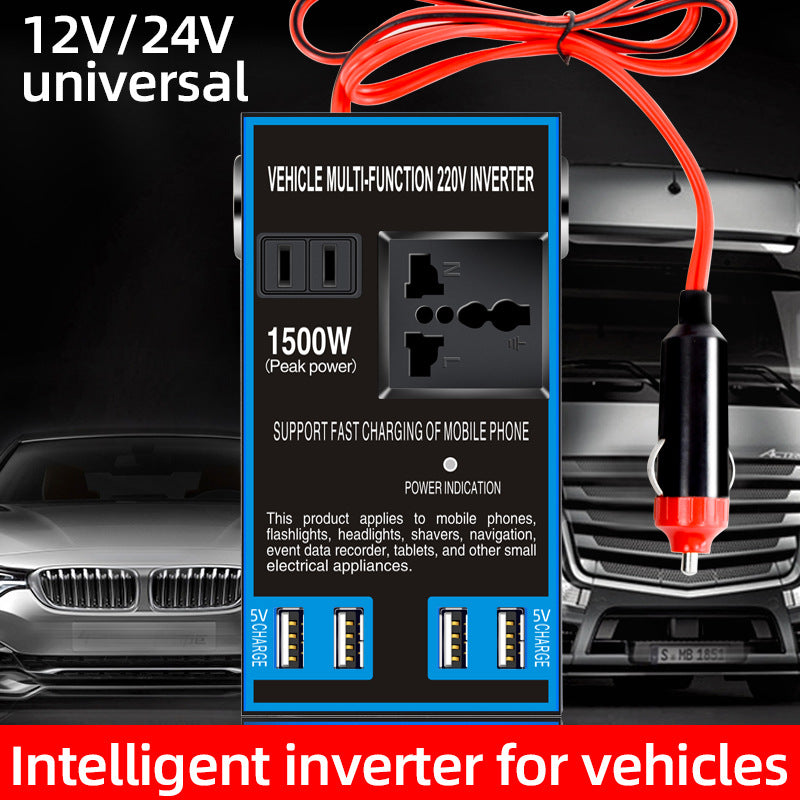 🚗 Car Power Inverter 🔋 | Portable DC to AC Converter for On-the-Go Charging ⚡📱