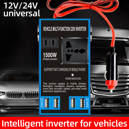 🚗 Car Power Inverter 🔋 | Portable DC to AC Converter for On-the-Go Charging ⚡📱