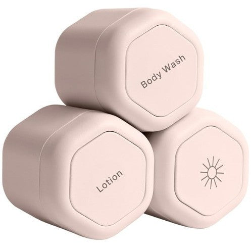 🌍✈️ Your Perfect Travel Companion |【3 Pieces Set】Magnetic Travel Container 🧴🚫