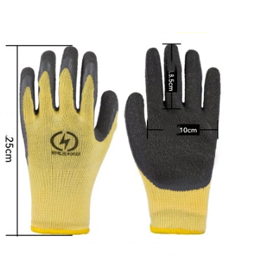 ⚡ High Voltage Insulated Electrician Gloves (400V) 🧤 | Full Palm Rubber Safety Work Gloves – Anti-Shock & Durable