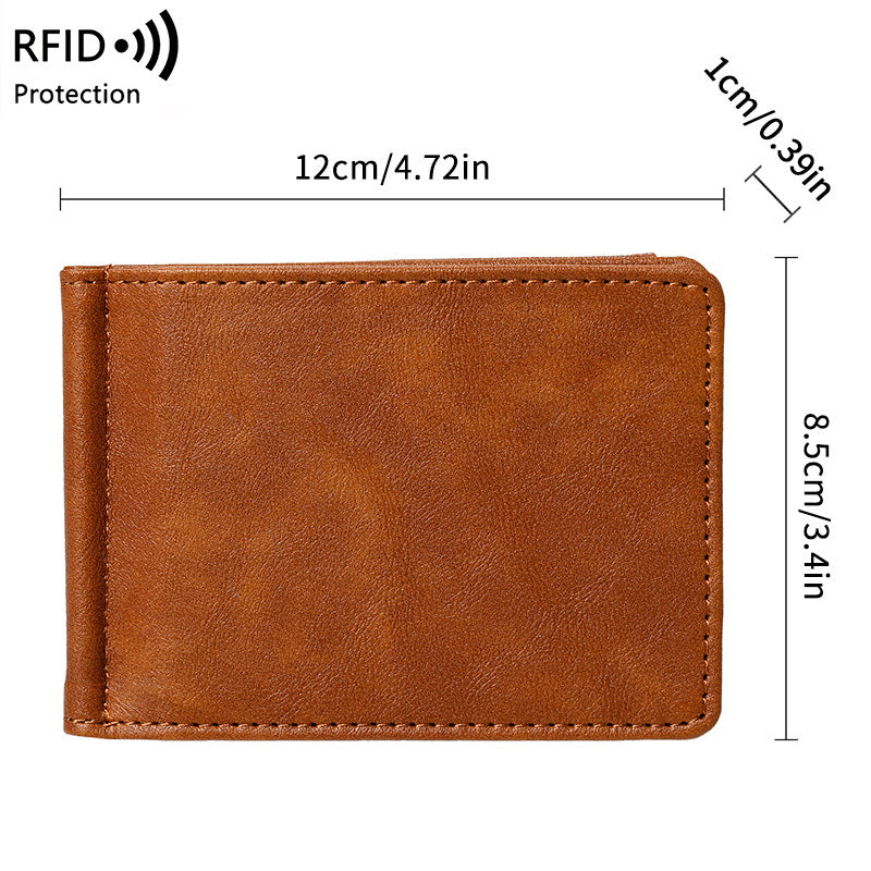 🧔💼 Men's Slim Leather Wallet with Belt Clip | Ultra-Thin Cash & Card Holder 👌💳