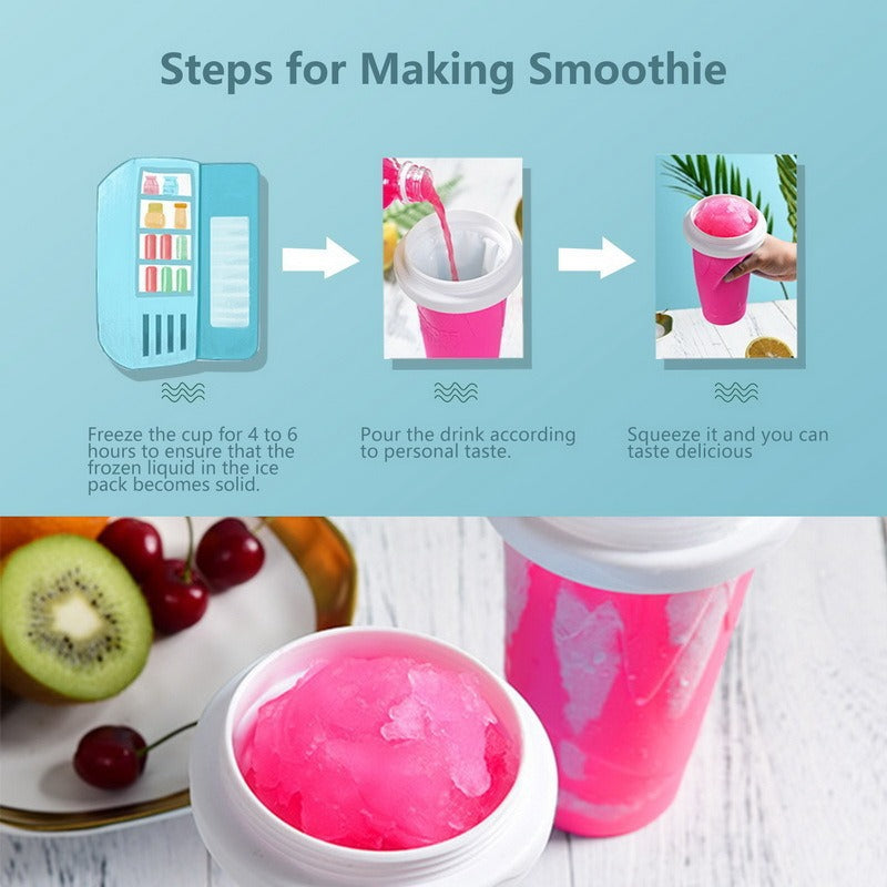 ✨ Magic Smoothie Maker Cup 🧊🍓 | Squeeze & Freeze – Make Delicious Slushies in Minutes!
