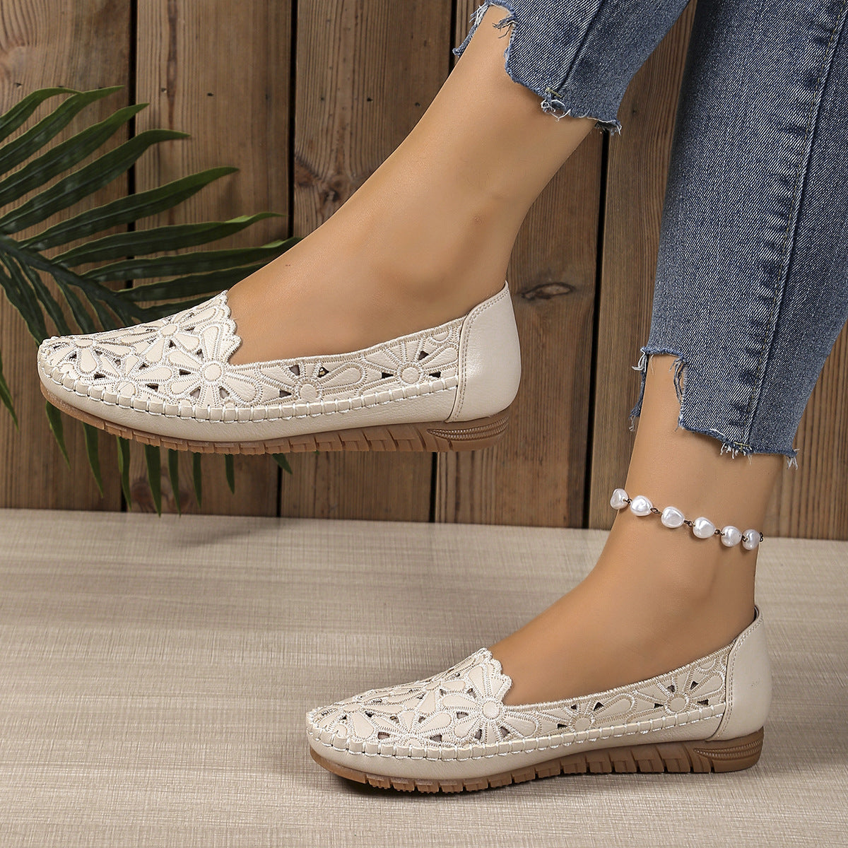 🌬️👟 Effortless Comfort All Day Long Openwork Comfortable Loafers💕
