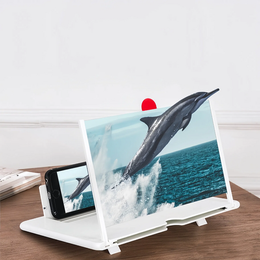 📱🔍 12" 3D HD Mobile Screen Magnifier | Foldable Phone Screen Amplifier Stand for Easy & Eye-Friendly Viewing 🎬👀