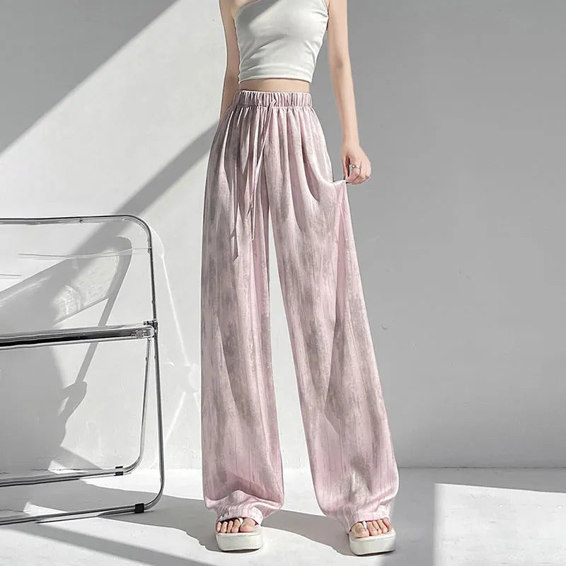 ✨ Women's Casual Tie-Dye Cotton & Linen Wide-Leg Pants 🌈👖 Boho Vibes | Breezy Comfort | Effortless Style