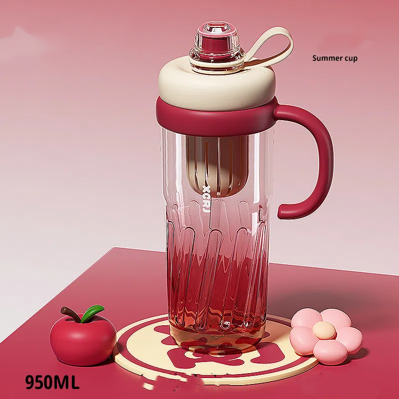 🥤 New Style Large Capacity Sports Straw Cup 💪🚴‍♂️ | Leak-Proof & Portable Hydration Bottle 🌈
