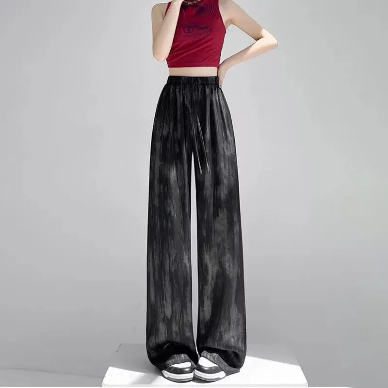 ✨ Women's Casual Tie-Dye Cotton & Linen Wide-Leg Pants 🌈👖 Boho Vibes | Breezy Comfort | Effortless Style