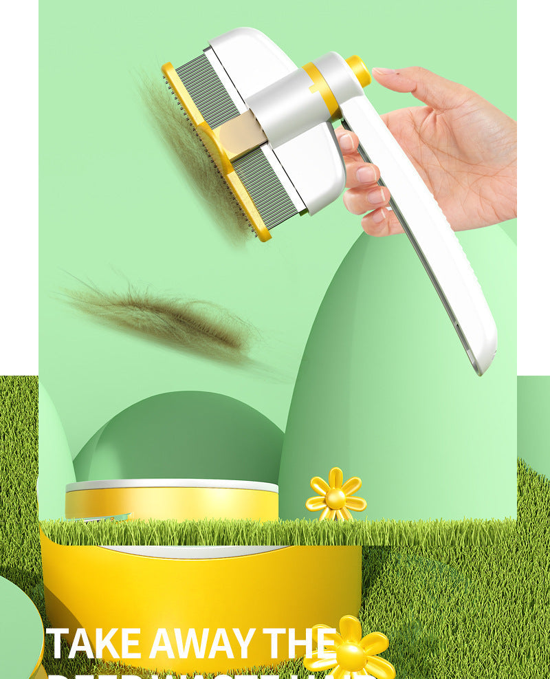 🐾 2025 Upgraded Cat & Dog Grooming Comb 🐶🐱 Say goodbye to fur mess & hello to happy pets! 🎉