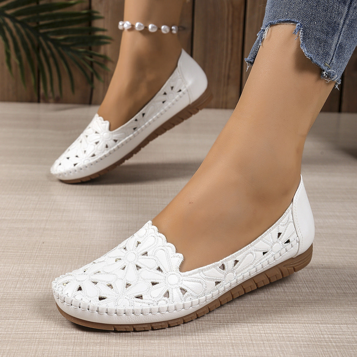 🌬️👟 Effortless Comfort All Day Long Openwork Comfortable Loafers💕