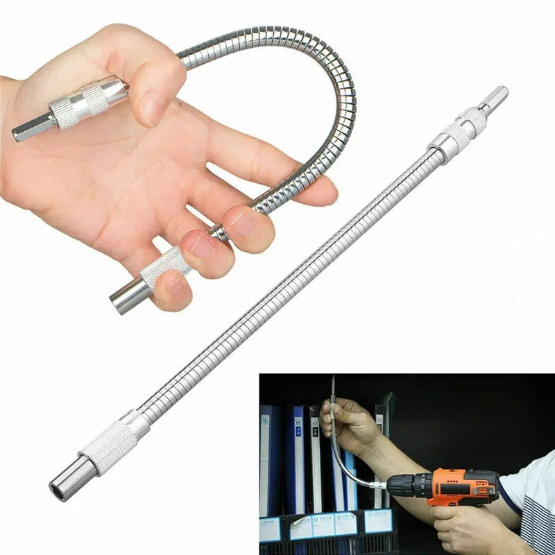 🔧✨ Flexible Drill Bit Extension – Perfect for Tight Spaces & Precision Work! 💪