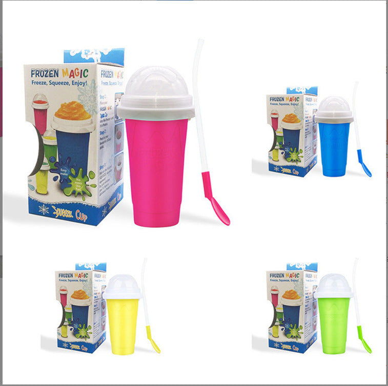 ✨ Magic Smoothie Maker Cup 🧊🍓 | Squeeze & Freeze – Make Delicious Slushies in Minutes!