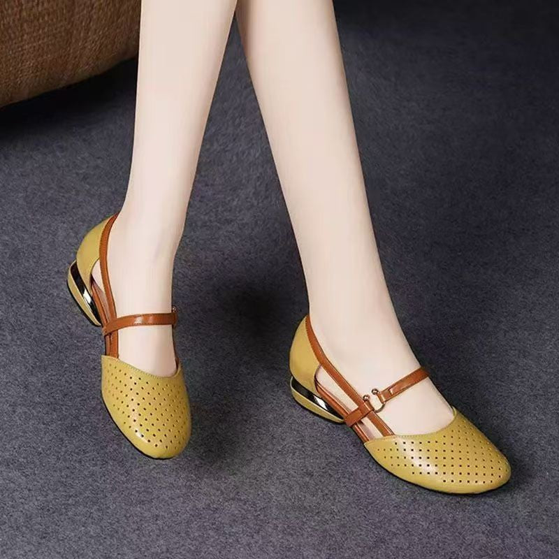 👡🎊Closed-Toe Low Heel Sandals with Soft Sole🎊