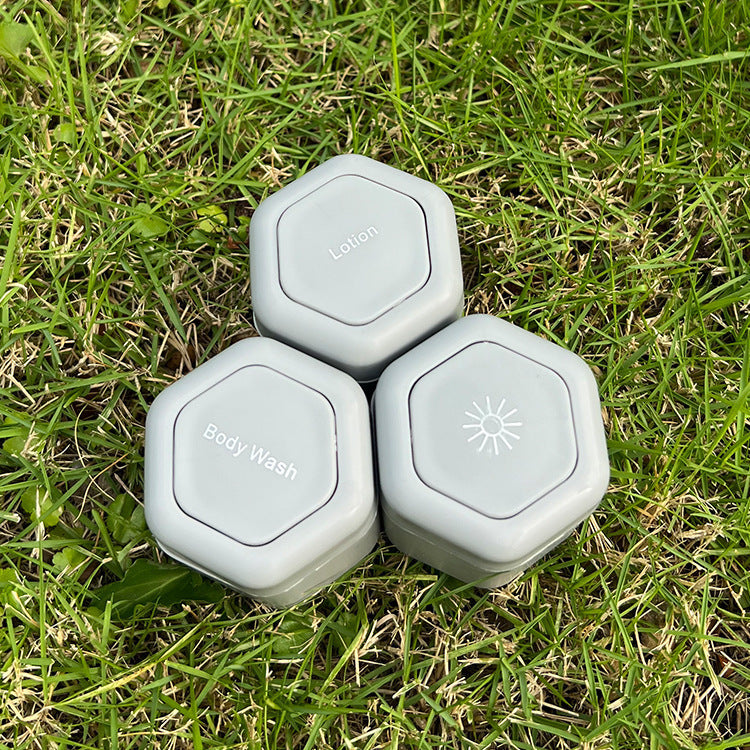 🌍✈️ Your Perfect Travel Companion |【3 Pieces Set】Magnetic Travel Container 🧴🚫