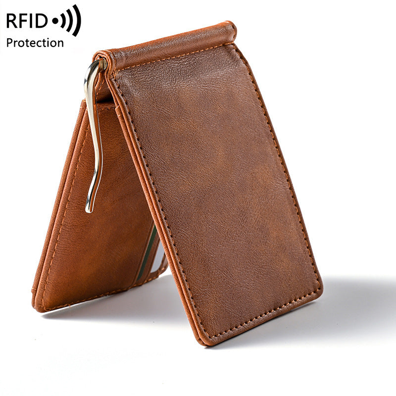 🧔💼 Men's Slim Leather Wallet with Belt Clip | Ultra-Thin Cash & Card Holder 👌💳