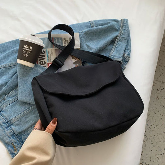🎒 Multi-Pocket Nylon Crossbody Bag | Lightweight Messenger Bag for Work & Travel ✈️👜