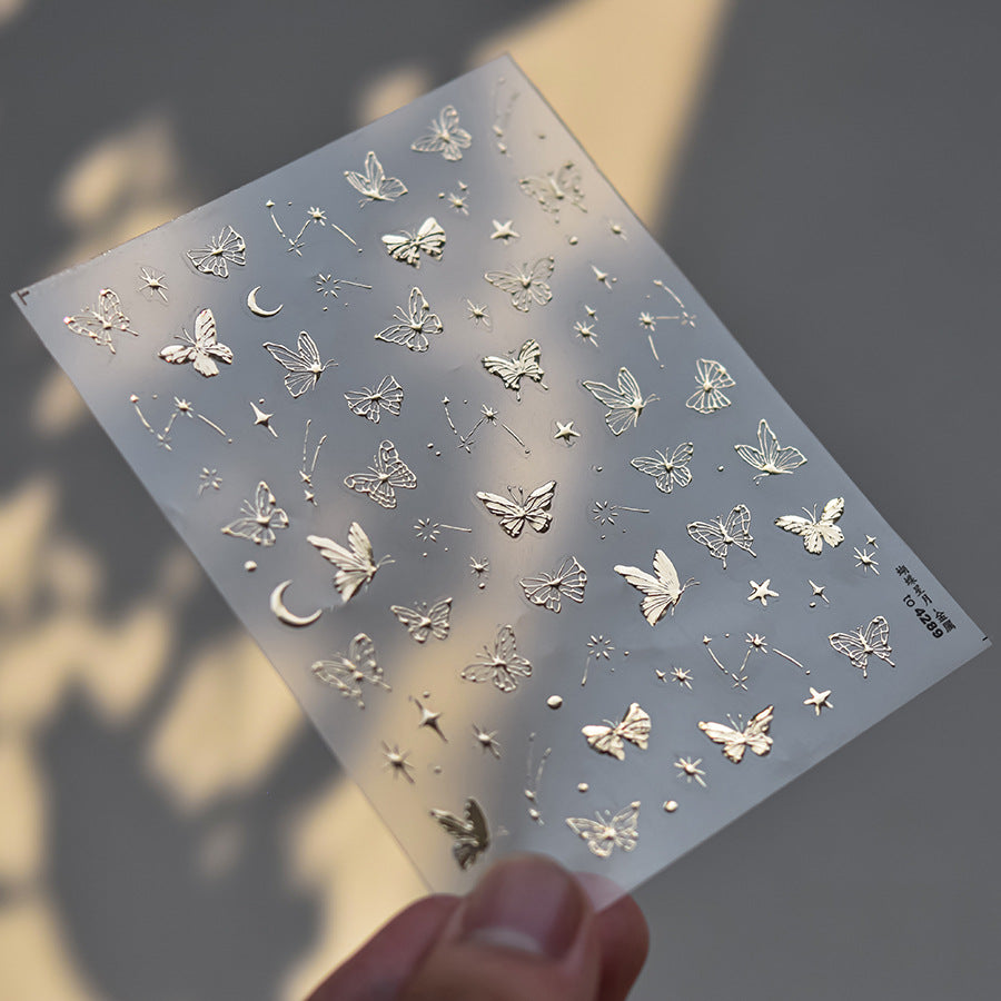 Less than 350🦋 Butterfly Nail Art Stickers ✨ | Easy DIY Nail Decoration, Long-Lasting & Stylish 💅