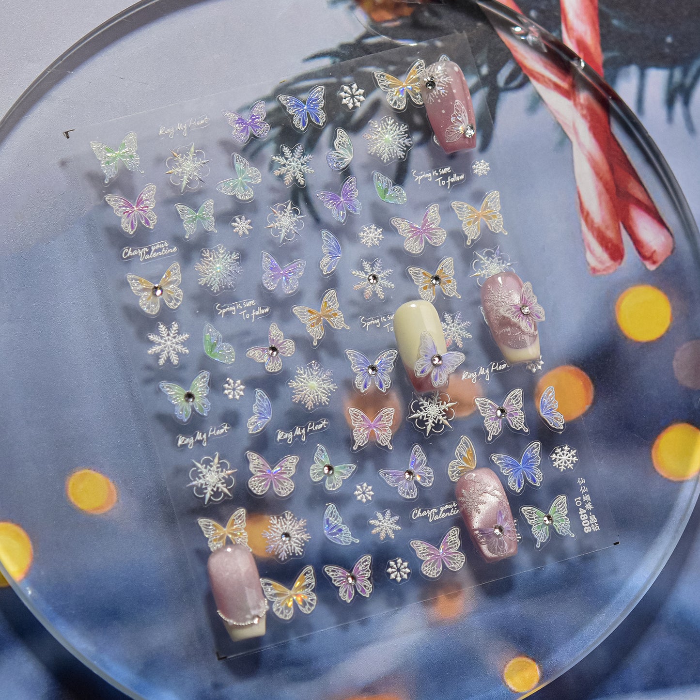 Less than 350🦋 Butterfly Nail Art Stickers ✨ | Easy DIY Nail Decoration, Long-Lasting & Stylish 💅