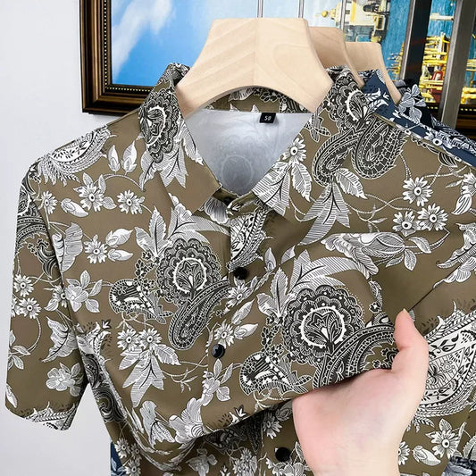 🌸 Stylish Floral Shirt 👕 | Casual, Lightweight & Perfect for Summer Vibes 🌞🌴