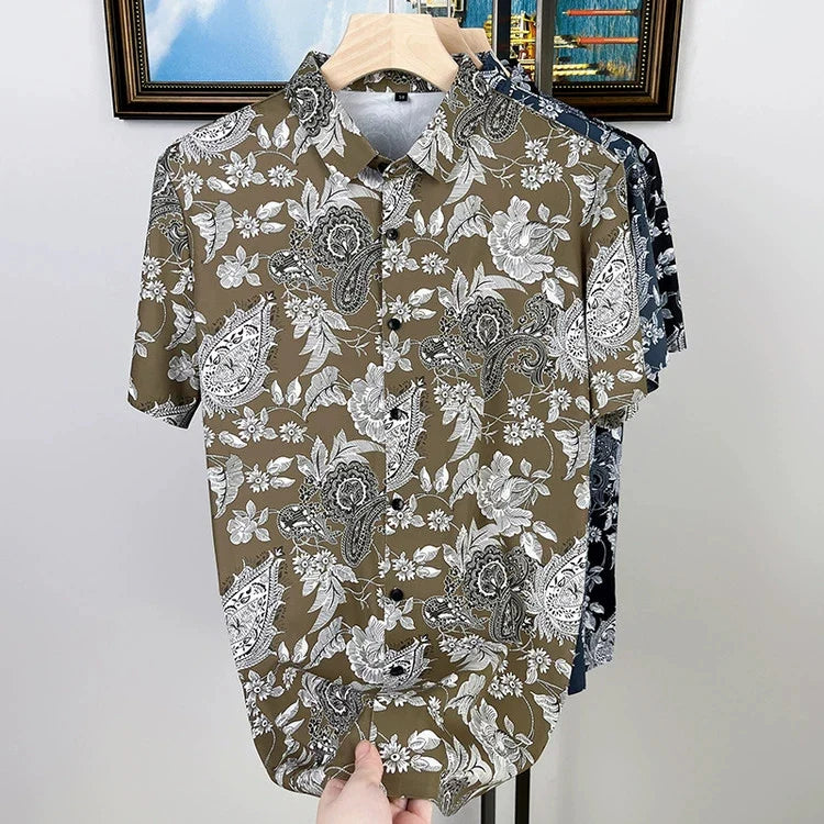 🌸 Stylish Floral Shirt 👕 | Casual, Lightweight & Perfect for Summer Vibes 🌞🌴