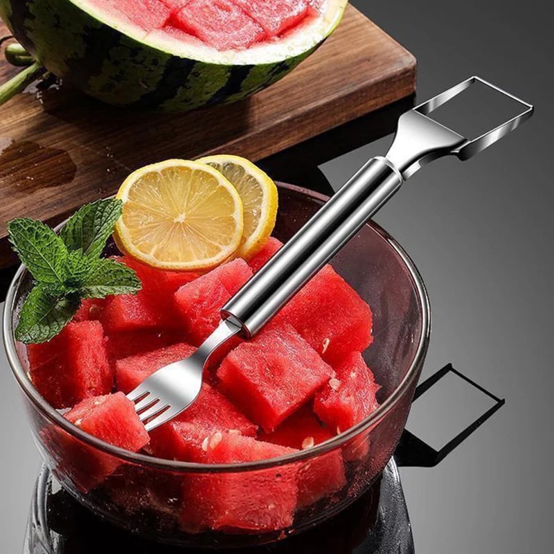 🍉 Effortless Fruit Prep-49% OFF-✨ 2-in-1 Fruit Cutter & Fork – For Quick and Easy Fruit Serving! 🍓