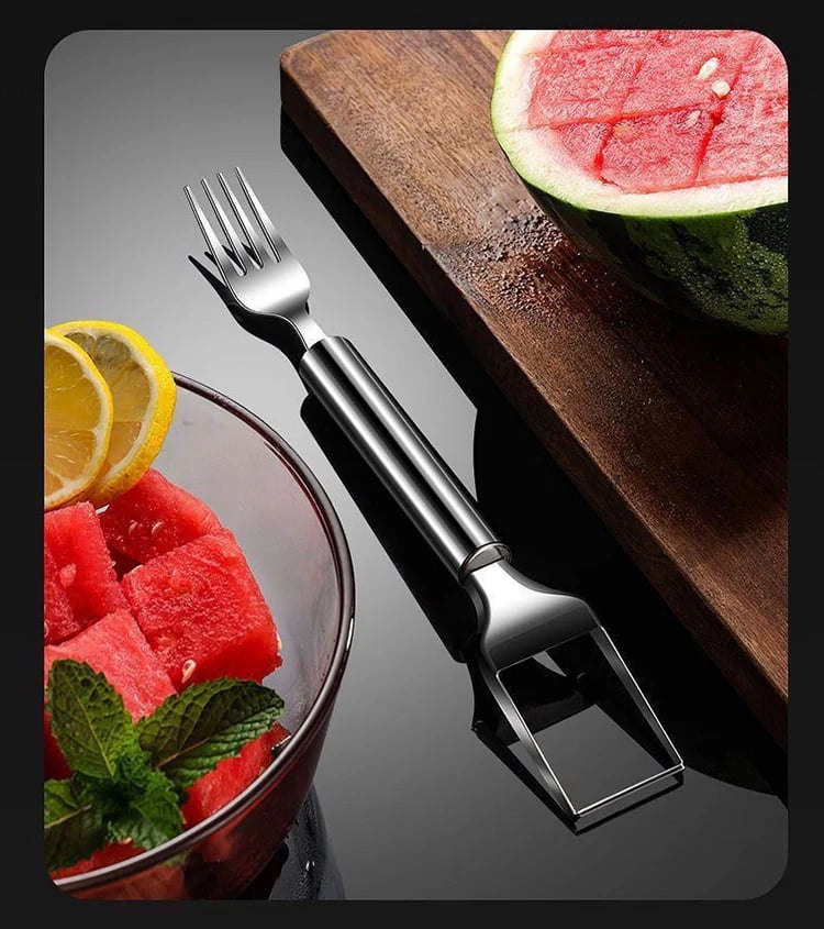 🍉 Effortless Fruit Prep-49% OFF-✨ 2-in-1 Fruit Cutter & Fork – For Quick and Easy Fruit Serving! 🍓