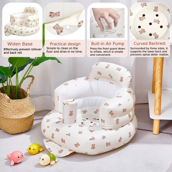 👶💺 Inflatable Baby Chair | Soft & Supportive Seat for Little Ones – Portable, Comfy & Easy to Use! 🎈✨
