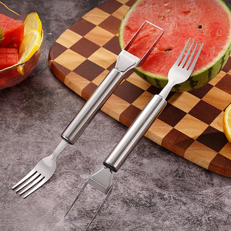 🍉 Effortless Fruit Prep-49% OFF-✨ 2-in-1 Fruit Cutter & Fork – For Quick and Easy Fruit Serving! 🍓