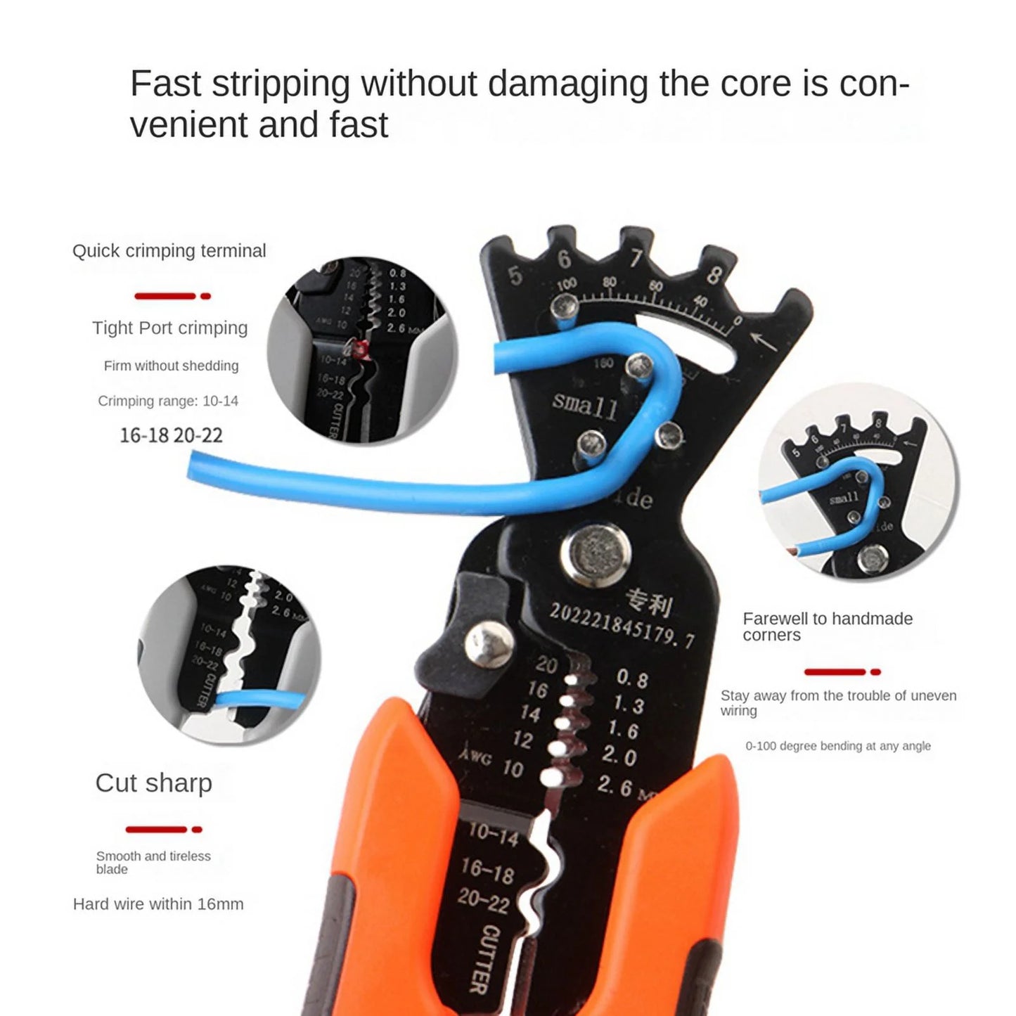 🔧✨ 5-In-1 Stripping Pliers – Multifunctional Wire Bending & Cutting Tool! 💪