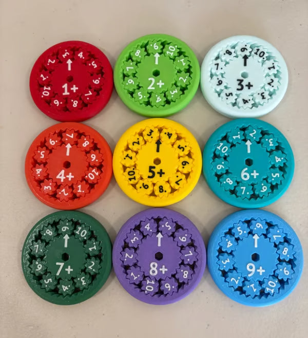 🔥🔥Number 2-10 【9 Pieces】 New Math Fidget Spinners