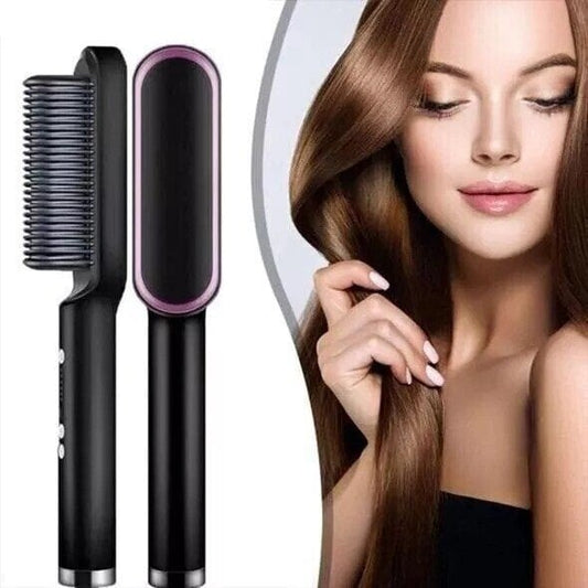 😍💆‍♀️ Gentle, anti-burn design | Hair Straightener Styling Comb💖