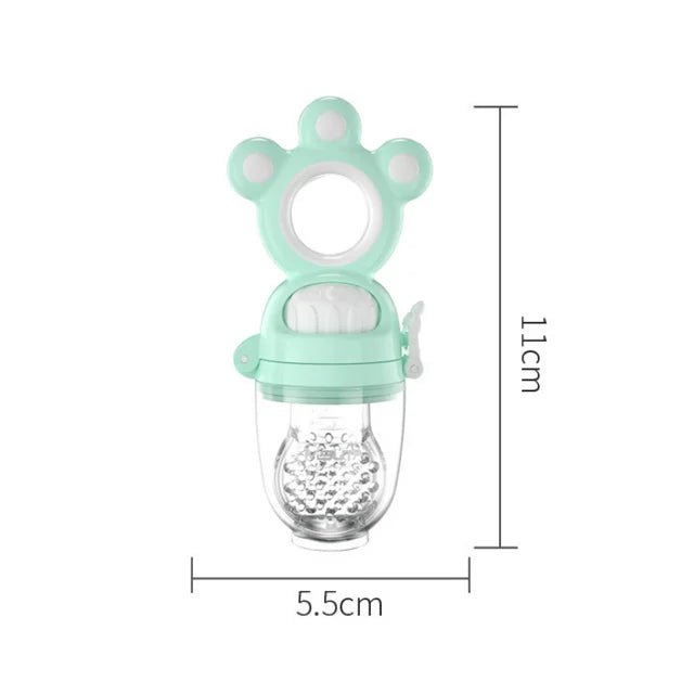 👶 Baby Fruit Feeder Pacifier 🍓 | 3 Size Mesh Silicone Bags for Safe & Fun Self-Feeding 🍼🧡