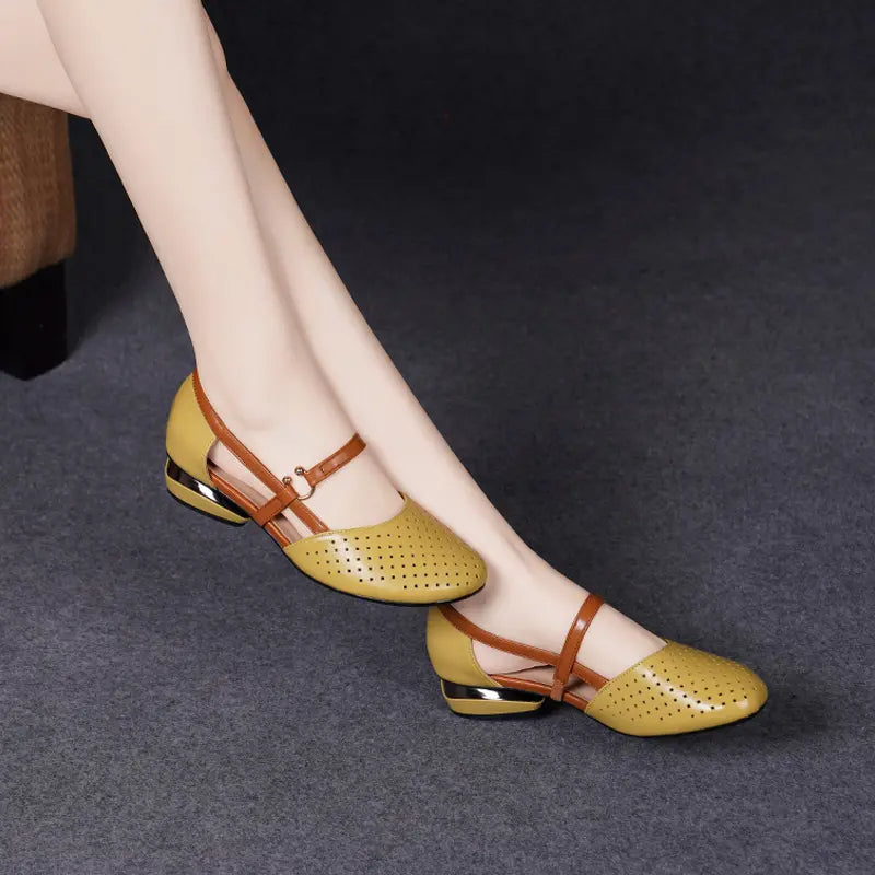 👡🎊Closed-Toe Low Heel Sandals with Soft Sole🎊