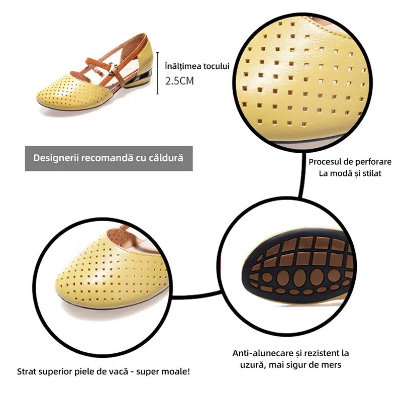 👡🎊Closed-Toe Low Heel Sandals with Soft Sole🎊